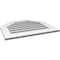 Ekena Millwork Octagonal Top Surface Mount PVC Gable Vent: Functional, w/ 3-1/2"W x 1"P Standard Frame, 28"W x 24"H GVPOT28X2401SF - alternate 2